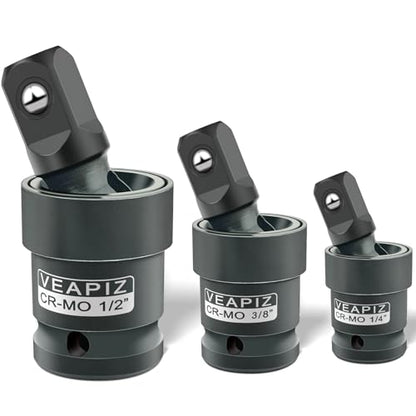 3Pcs Impact Universal Joint Socket Swivel Set