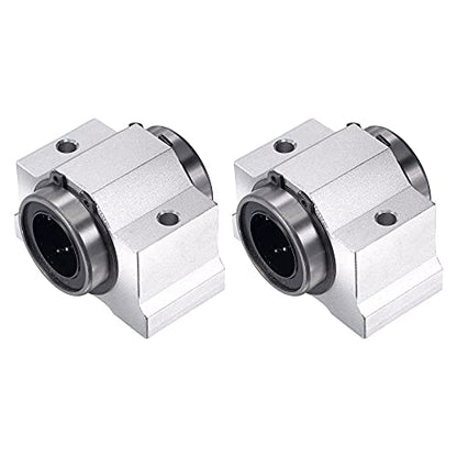 uxcell SCV25UU Linear Ball Bearing Slide Block Units, 25mm Bore Diameter 2pcs - size: 25mm