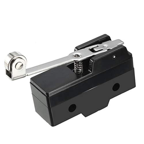uxcell TM-1703 SPDT 1NO+1NC Panel Mount Long Hinge Roller Lever Type Micro Limit Switch Screw Terminals