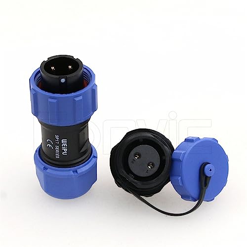 Weipu SP17 2 Pin Connector Waterproof IP68 Male Plug Female Socket Circular 6-10mm Cable Industrial Solar Electrical Connector - size: 2Pin 10A