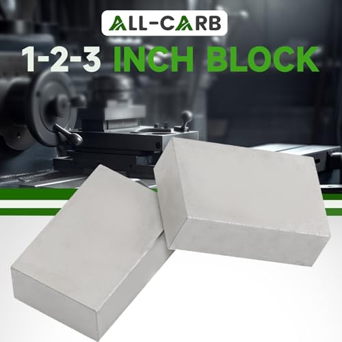 marddpair 1" x 2" x 3" Parallel Metal Block No Holes, Hardened Steel Plain
