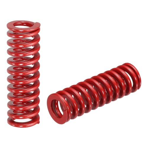 HARFINGTON 2pcs Die Spring 1/2" OD x 1.5" Free Length SMH2006, Red - size: 1/2" OD x 1.5" Free Length