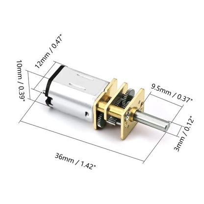 Fielect DC 3V 30RPM Mini Metal Gearwheel Micro Speed Reduction Motor Mini Gear Box Motor GA12-N20 - size: DC 3v 30RMP