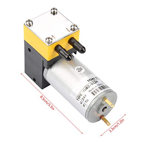 Miniature Diaphragm Vacuum Pump, 24V DC, 3 Bar, Self Priming