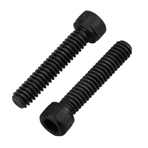 Glvaner 10-Pack 3/8-16 x 1-1/4" Socket Head Cap Screws, Grade 12.9 Alloy Steel, Black Oxide Finish, Full Thread UNC, Allen Hex Drive - size: 3/8-16 x 1-1/4"