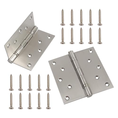 5 Inch Heavy Duty Door Hinges 5x5 Stainless Steel Ball Bearing - size: 2 Pcs