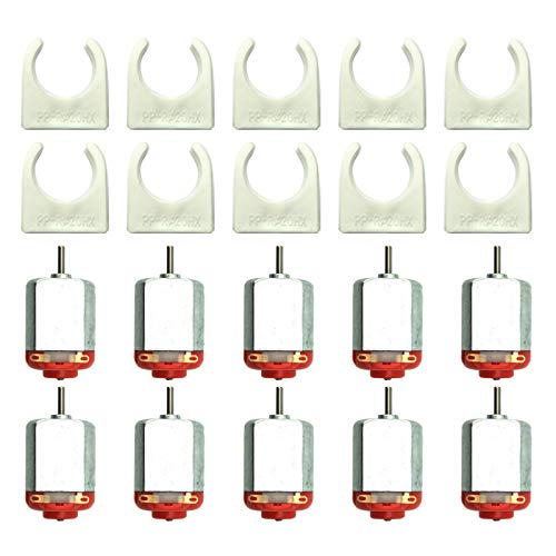 10pcs Micro 130 DC Motor Strong Magnetic Brushed Electric DC 3V -12V 25000 RPM Cars Toys Electric Motor, High Speed Torque DIY Remote Control Toy Car Hobby Motor, Metal Car Engine Motor Kit for Toys