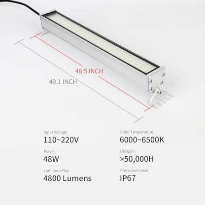 Led Machine Light,40W Explosion Proof Lighting 120V IP67 - size: 40w cnc light