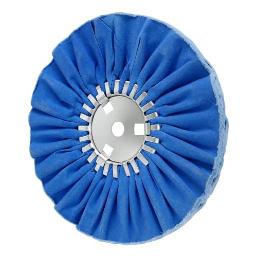 10" Blue Airway Buffing Wheel,5/8'' Arbor Hole,16 Plys/Coarse Polishing for Angle Grinder,1PC - color: Coarse 1pc