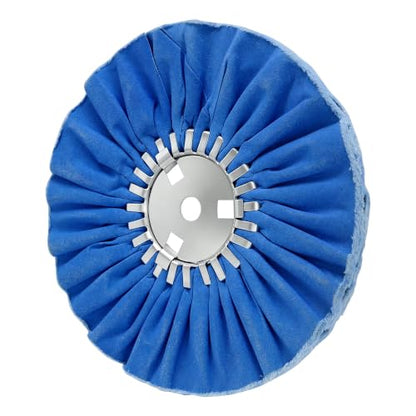 10" Blue Airway Buffing Wheel,5/8'' Arbor Hole,16 Plys/Coarse Polishing for Angle Grinder,1PC - color: Coarse 1pc