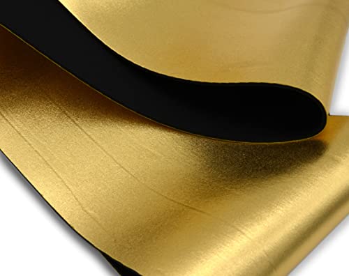 2mm Gold Metallic Neoprene Fabric, Scuba Wetsuit Material, Fabric for Sewing, Thin Foam Rubber Sheets (Gold, 1' x 2') - color: Gold, size: 1 feet x 2 feet