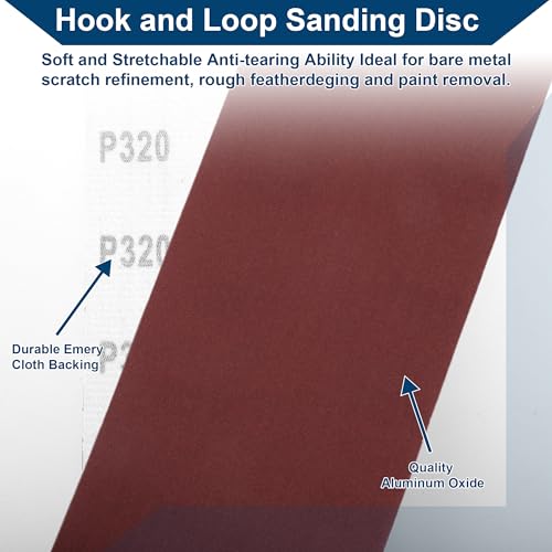 320 Grit Sandpaper Roll Sandpaper Aluminum Oxide Emery Cloth Roll - size: 320 Grit