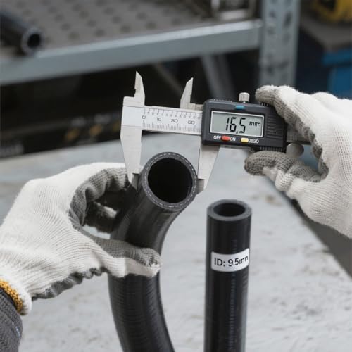 3/8 Fuel Line Hose J1532 Transmission Oil Cooler Hose 300PSI Push Lock with Clamps 20FT - size: 3/8 20FT with Clamps