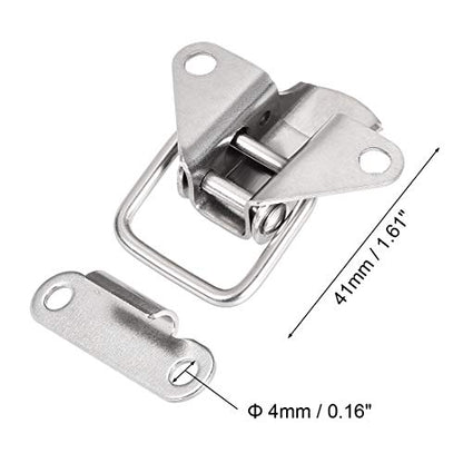 uxcell 1.61-inch SUS304 Stainless Steel Draw Toggle Latch Clamp for Case Toolbox - 4 Pcs