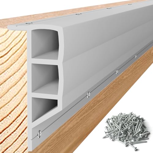 Nalwort Dock Bumpers 16 Feet and 24 Feet, Full Protection Dock Fender for Straight Edge and Side, Boat Dock Bumpers for Edging, Includes Mounting Screws, Black Gray Blue Brown Green Orange Yellow - color: gray, size: 24 feet