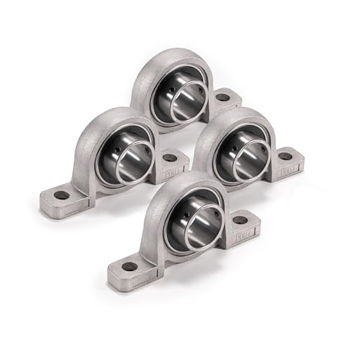 XIKE 4 Pcs KP007 Mounted Pillow Block Bearings Bore 35mm/1.37inch. - size: KP007 Bore 35 mm
