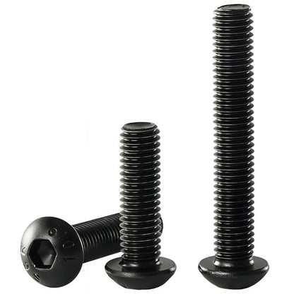 M8-1.25 x 80mm Button Head Socket Cap Bolts Screws, 10.9 Grade Alloy Steel, Allen Socket Drive, Black Oxide Finish, Full Thread, Quantity 10 - size: M8 x 80mm(10PCS)
