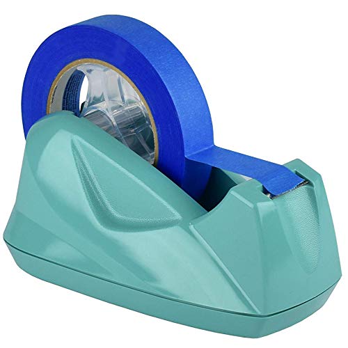 Acrimet Desktop Tape Dispenser Jumbo Size, Non-Skid Base, Plastic, Green - color: Green