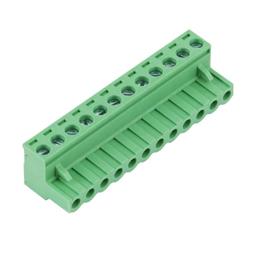 5Pcs 12 Pin 5.08mm PCB Screw Terminal Block, Pluggable Connector - size: 10pcs 12P 5.08mm