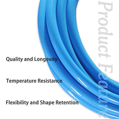 Blue PU Pneumatic Tubing Air Hose, 1/4" OD x 1/6" ID, 12m/39.4ft - color: Blue, size: 1/4in x 12M