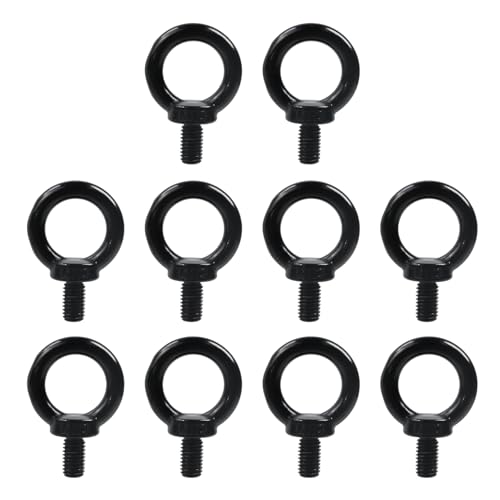 Antrader 10Pcs M10 Stainless Steel Shoulder Lifting Eye Bolts for Machinery - size: M10,10pcs