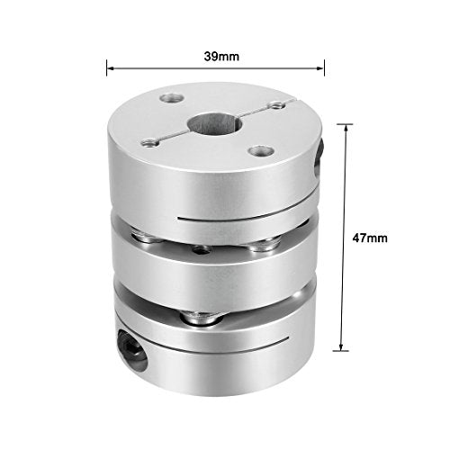 uxcell 10mmx10mm Clamp Tight Motor Shaft 2 Diaphragm Coupling Coupler - size: 10-10mm