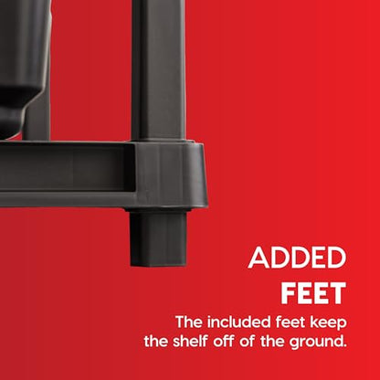 IRIS USA Plastic Storage Shelves |Made in USA| 57"H x 36"W x 24"D - Black - size: 4 Tier | 24"D x 36"W x 57"H