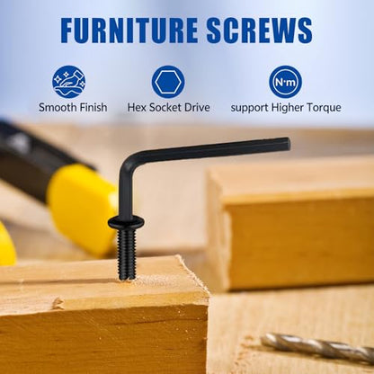 50 Pcs 1/4-20 x 1 Flat Head Hex Socket Cap Screws Bolts,Black Oxide 304 Stainless Steel 18-8,Allen Socket Drive,Fully Machine Thread (1/4-20 x 1 50pcs) - size: 1/4-20 x 1 50pcs