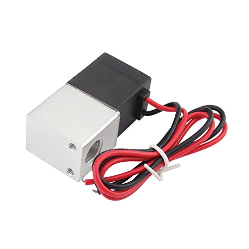 1/4inch DC 12V 2 Way Normally Closed Electric Solenoid Air Valve, Stainless Steel