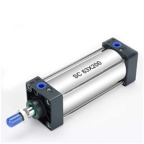 Beduan Pneumatic Air Cylinder SC 63 x 200 Screwed Piston Rod Dual Action 63mm Bore 200mm Stroke - size: SC 63 X 200