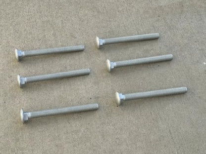 Sandbaggy 1/2” x 5” Galvanized Carriage Bolts for Wood - Round Head - ACQ Approved, Compatible with Pressure Treated Wood (175, 1/2” x 5” (Galvanized))