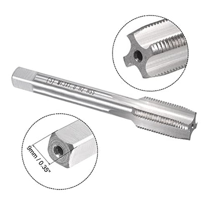 uxcell M13 x 1mm Metric Tap and Die Set, Machine Thread Screw Tap with Round Threading Die, Tap & Die Kit for Nut Screw Bolt Thread Repair - size: M13 x 1mm