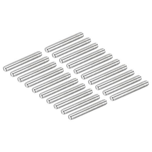 DMiotech 20 Pack M5 x 35mm Fully Threaded Rod 304 Stainless Steel Right Hand Threads Rod Bar Studs Clamps and U-Bolts - size: M5 x 35mm
