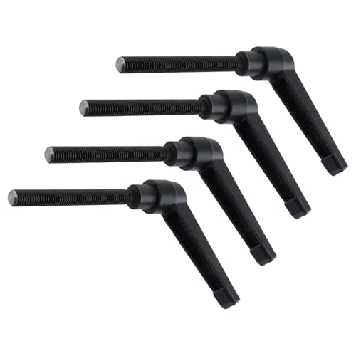 Clamping Lever Handles M8 x 70mm Push Button Ratchet Lever Male Threaded Stud Adjustable Handles Hand Knobs Rotating Screw Handles Bolts with Locking Lever -4pcs - size: M8 x 70mm