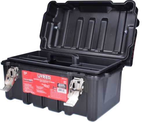 URREA Tool Box - 17" x 9.5" x 8.5" Heavy-Duty Mobile Tool Carrier with Reinforced ABS Moulded Design & Removable Tray - CPU17A - size: 17" x 9.5" x 8.5"