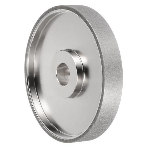 HARFINGTON Diamond Lapidary Wheel 6 Inch x 1 Inch Arbor Hole 240 Grit Grinding Wheels for Stone, Marble, Glass, Ceramics, Crystal, Carbide, Steel - size: 240 Grits