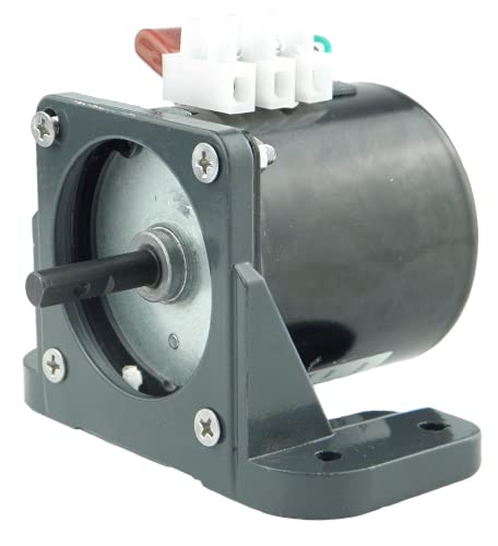 CHANCS Synchronous Reduction Motor Reversible 60KTYZ 110V 40-48RPM CW/CCW Torque with Fixed Bracket and Switch Plug Extension - size: 40/48r/min+ Bracket+Power cable
