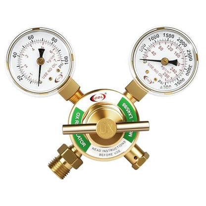CDL LX45 Light Duty Oxygen Regulator CGA540,Forged Brass - size: Light Duty, style: Oxygen