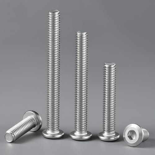 1/4-20 x 2 Bolt, 30PCS Flat Head Hex Socket Cap Screws Bolts, 304 Stainless Steel 18-8, Fully Threaded, with Hex Spanner - color: Silver, size: 1/4-20 x 2