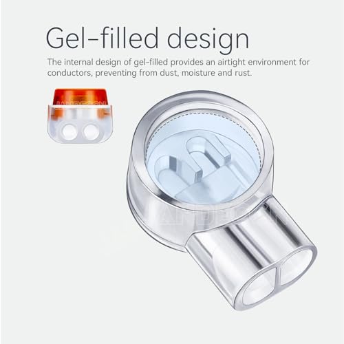 200pcs Gel-Filled Waterproof Butt Splice Network Connectors UY K1 - size: K1/UY
