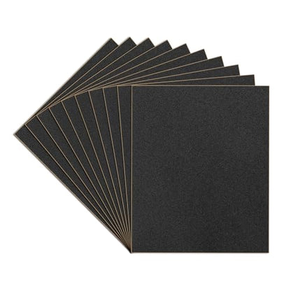 10-Sheets 280 Grit Sandpaper, 9 x 11 Inch Wet Dry Sand Paper Assortment Pack, Silicon Carbide Abrasive Sanding Sheets for Automotive Car Paint Metal Wood Furniture Crafts Polishing - size: 9x11 inch, style: 280Grit 10 Pcs