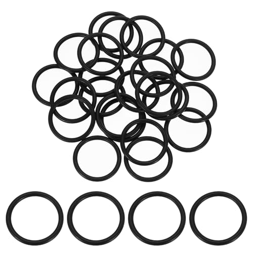 uxcell 50Pcs AS-217 O-Rings, Nitrile Rubber O-Rings 1-3/16" ID, 1-7/16" OD, 1/8" Width Round Sealing Gasket for Automotive Machine Plumbing Sealing Repair (70 Durometer, Black) - size: 1-3/16" ID, 1-7/16" OD, 1/8" Width