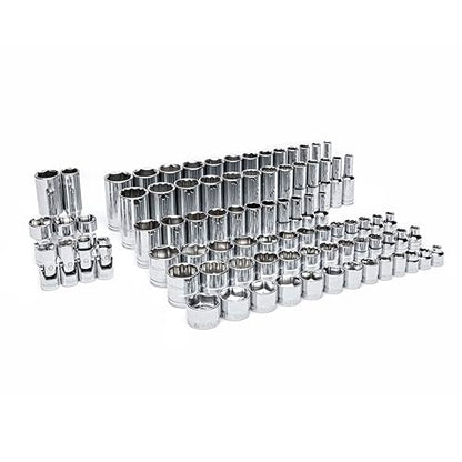 GEARWRENCH 85 Piece 3/8” Drive Master SAE Socket Set | GWMSSKT38SAE - style: 3/8" Chrome Sockets
