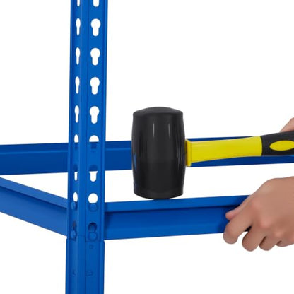 Heavy Duty Metal Adjustable Shelving Unit Storage Shelving - size: 48" W x 18" D x 72" H - Blue