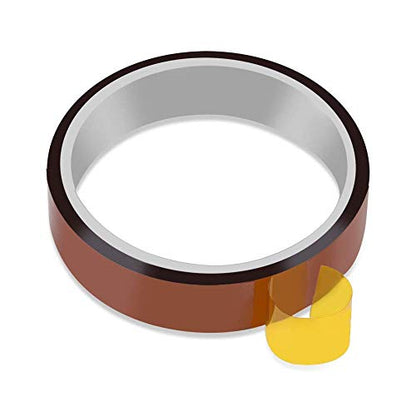 12mm X 33m 108ft Heat Tape Heat Resistant Tape Heat Transfer Tape Thermal Tape High Temp Tape High Temperature Tape Heat Tape for Sublimation for Heat Press No Residue 1Roll (Pack of 2) - size: 12mm x 30m (Pack of 2)