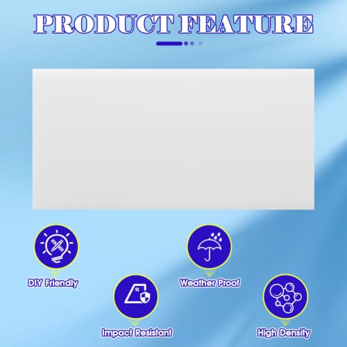 HDPE Sheet, 3" x 6", 3/16" (5mm) High Density Polyethylene Plastic Board - color: 3/16"(5mm) Thick, size: 3" x 6"