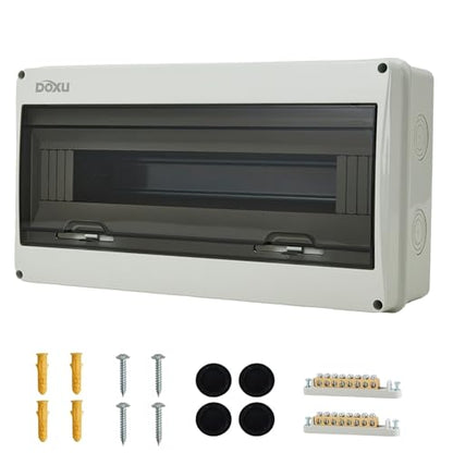 18 Way HT Circuit Breaker Box, Distribution Protection Box - size: 18Way-363x200x110 MM+H54 Copper Busbar