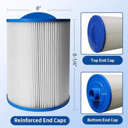 Replaces Unicel 6CH-940 Spa Filter(1 1/2" Coarse Thread)