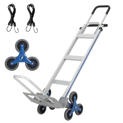 Aluminum Stair Climbing Cart,600 LBS with Extendable Base Plate, - color: Stair Climbing 600lbs