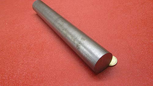 1045 Carbon Steel Round Rod, 1.625" Diameter x 1 Ft. Length, 1 Pc.